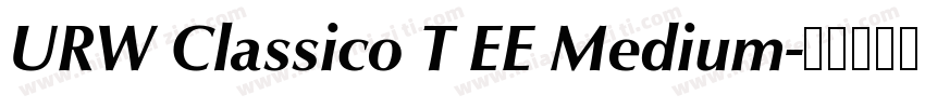 URW Classico T EE Medium字体转换